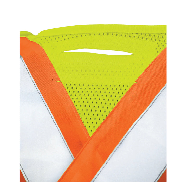 Tough Duck® 5-Point Tearaway Safety Vest - X-Back - ANSI Class 2 - S9I0