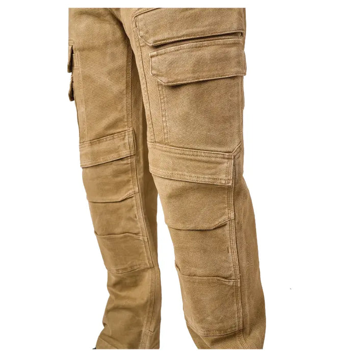 Tough Duck® Flex Washed Duck Cargo Pant - Fly Front Closure - WP15