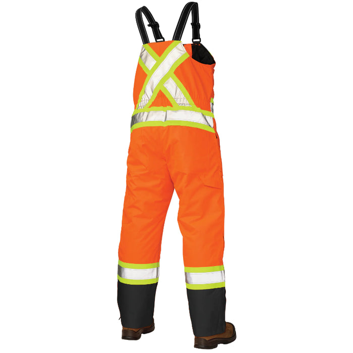 Tough Duck® Hi Vis Insulated Poly Oxford Safety Overall - X-Back - S798