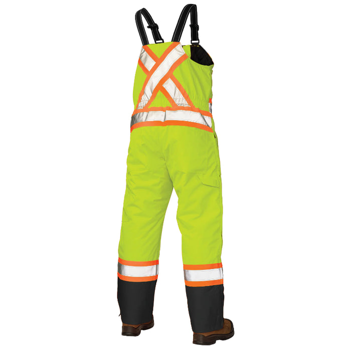 Tough Duck® Hi Vis Insulated Poly Oxford Safety Overall - X-Back - S798