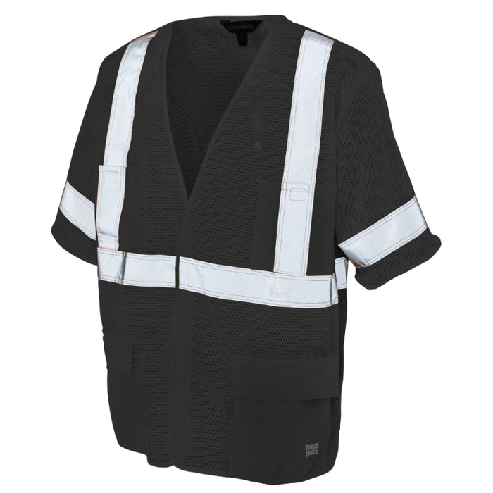 Tough Duck® Hi Vis Sleeved Safety Vest - X-Back - ANSI Class 3 - SV07