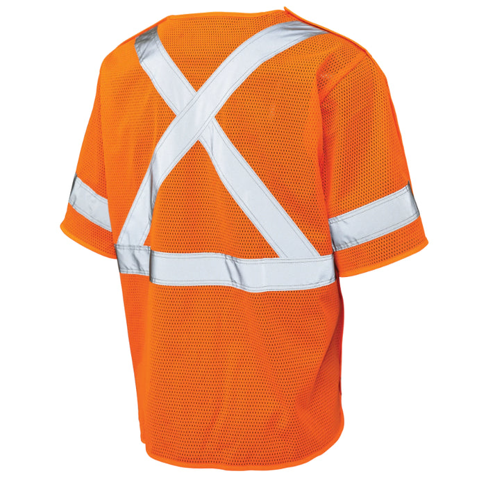 Tough Duck® Hi Vis Sleeved Safety Vest - X-Back - ANSI Class 3 - SV07