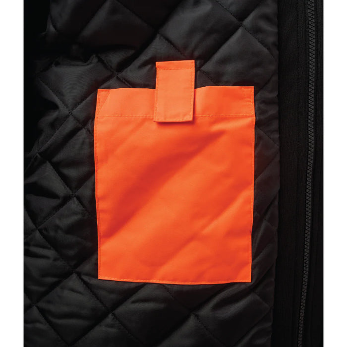 Tough Duck® High Visibility Quilt Lined Hooded Safety Jac-Shirt - SJ51