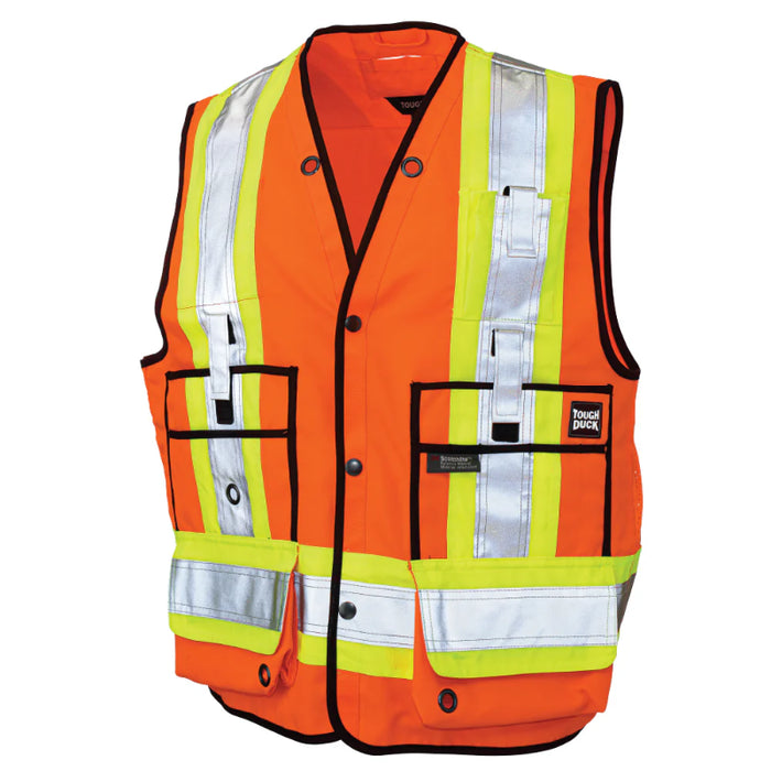Tough Duck® Surveyor Safety Vest - X-Back - ANSI Class 2 - S313