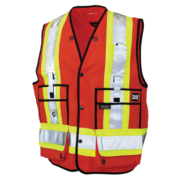 Tough Duck® Surveyor Safety Vest - X-Back - ANSI Class 2 - S313
