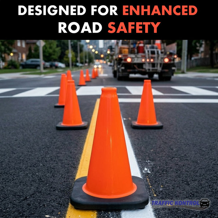 12" Traffic Safety Cone - 1.7 Lbs - Orange - No Reflective Collar