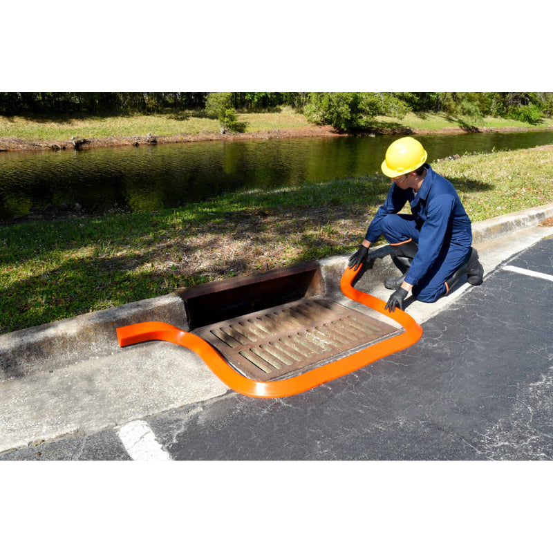 Bridge Spillguard UltraTech® Ultra-Spill Berm® – Reusable Urethane Spill Guard - Orange ...