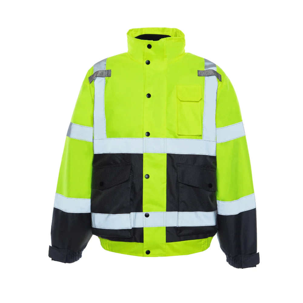 Utility Pro Hi Vis Bomber Class Jacket with Removable Fleece