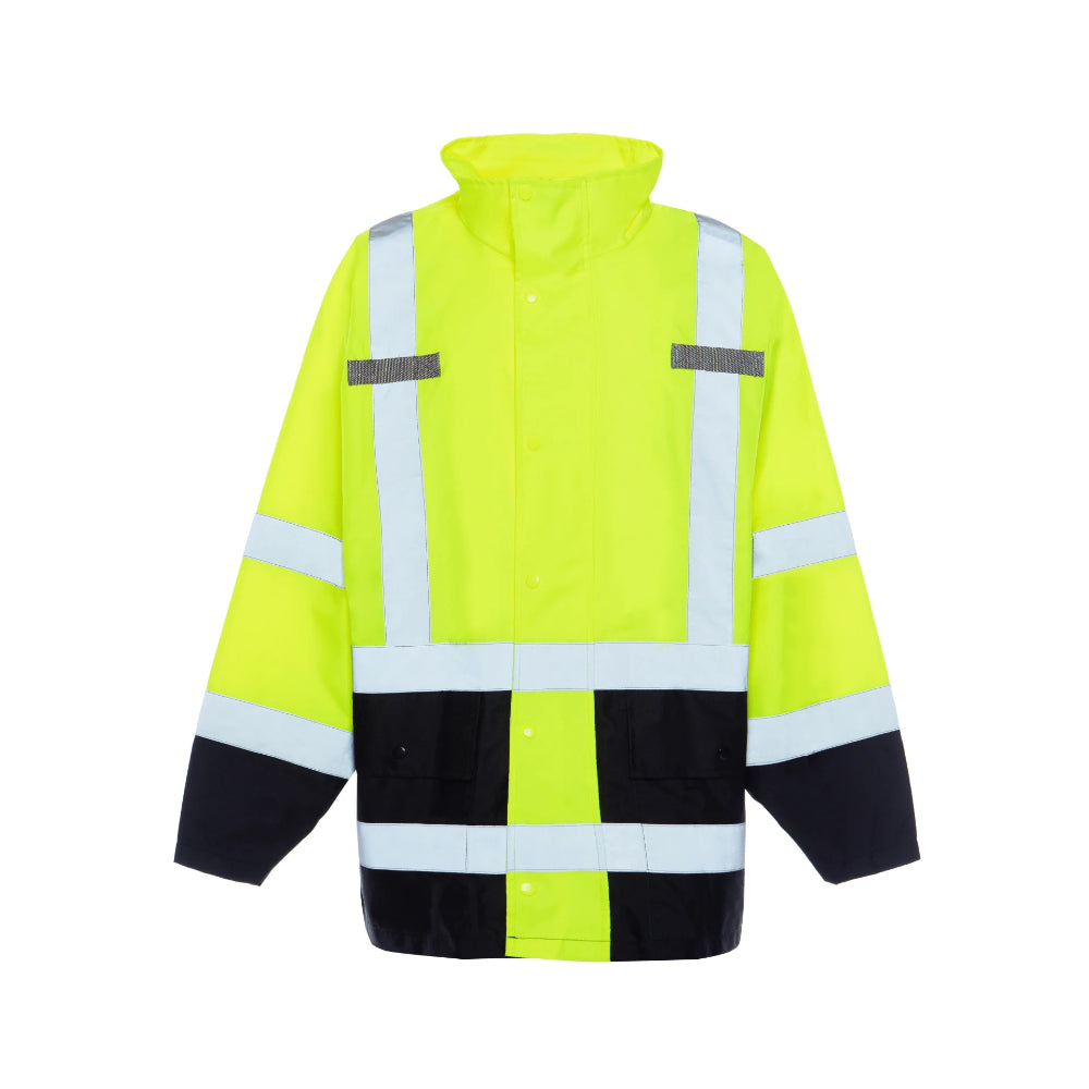 Utility Pro Hi Vis Waterproof Class 3 Rain Jacket with Teflon UHV822