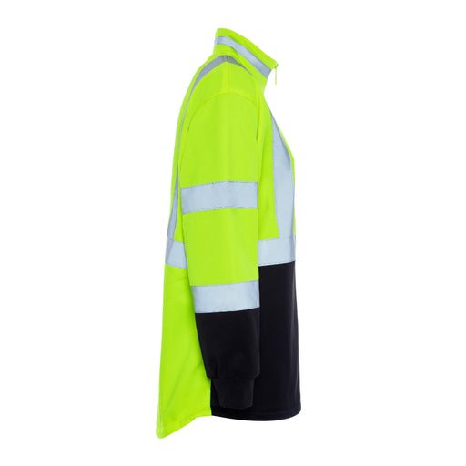 utility-pro-hivis-womens-dual-tone-yellow-black-zip-long-sleeve-soft-shell-uhv667