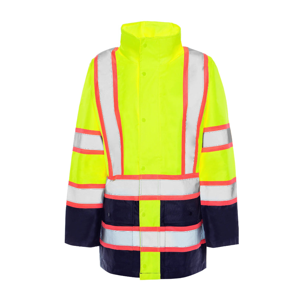 Utility Pro Women's Hi Vis Two Tone Class 2 Rain Jacket UHV825