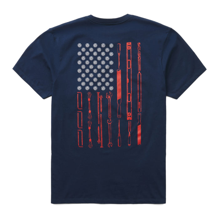 Wolverine® Men's Comfort Short Sleeve American Tools Cotton Tee