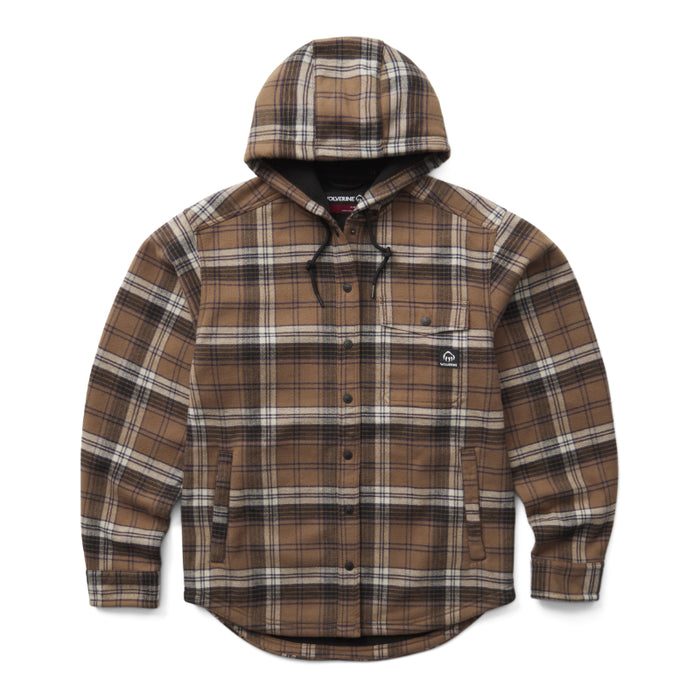 Wolverine® Duralock™ Men's Bucksaw - II Flannel Hooded Jac-Shirt with Extended Tail - Cub - W121324E-227