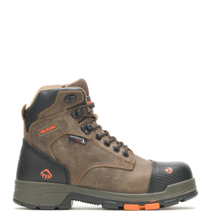Wolverine® Men's BLADE LX Waterproof Composite Toe 6" Work Boot - Brown - W10653
