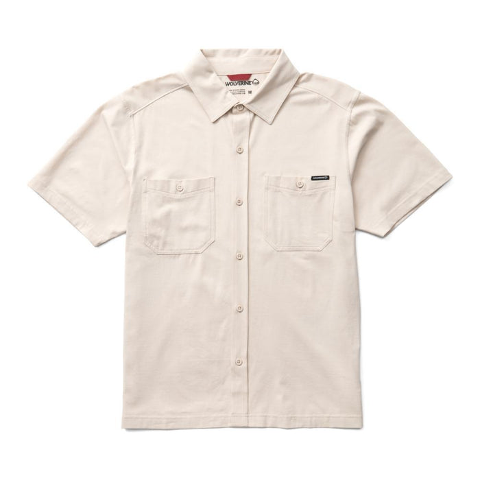 Wolverine® Men's Built in Stretch™ Knit Short Sleeve Button Down Shirt