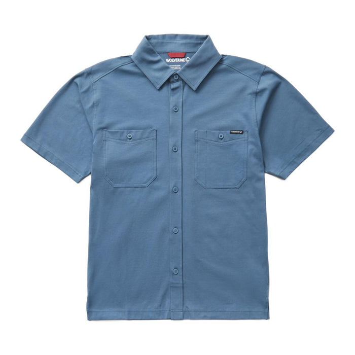 Wolverine® Men's Built in Stretch™ Knit Short Sleeve Button Down Shirt