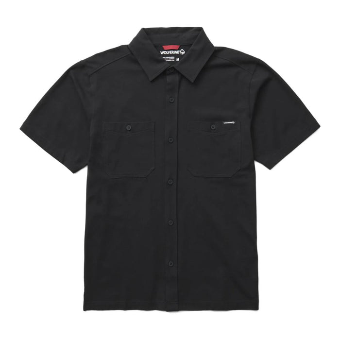 Wolverine® Men's Built in Stretch™ Knit Short Sleeve Button Down Shirt
