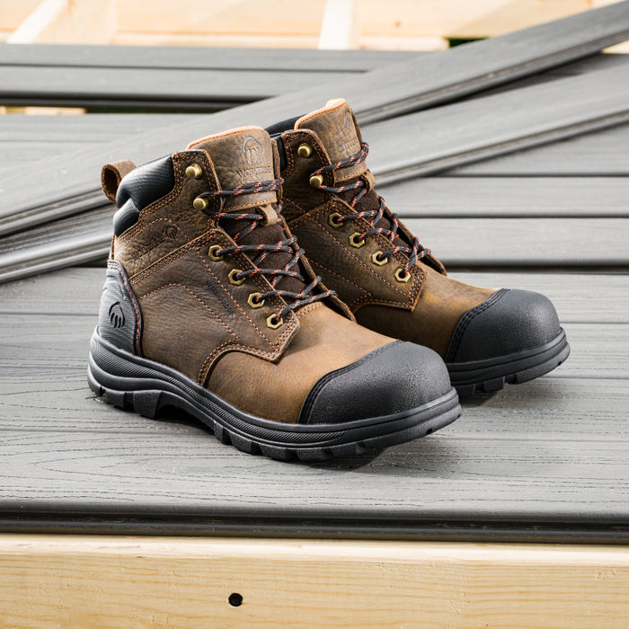 Wolverine® Men's Carlsbad Cap Lightweight Soft Toe 6" Boots - Brown - W240055