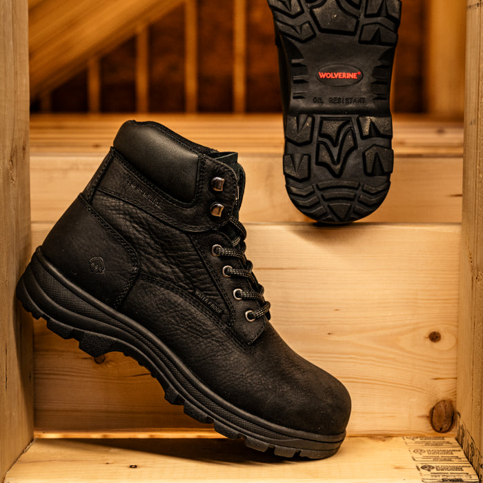 Wolverine® Men's Carlsbad Lightweight Steel Toe 6" Boots - Black - W231127