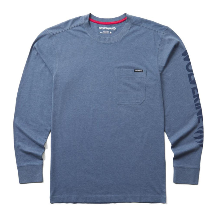 Wolverine® Men's Classic Graphic Long Sleeve Pocket Tee