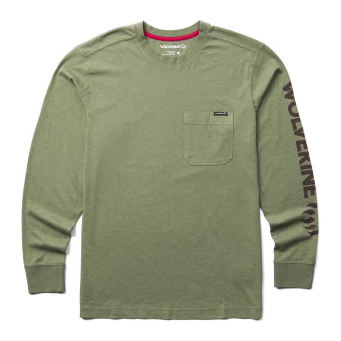 Wolverine® Men's Classic Graphic Long Sleeve Pocket Tee