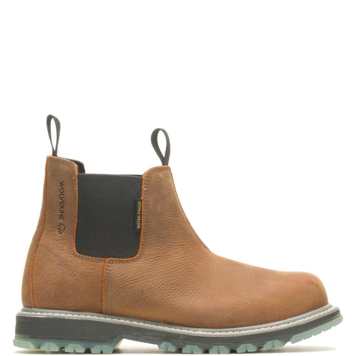 Wolverine® Men's Floorhand LX Waterproof Soft Toe Chelsea Boots - Sudan Brown - W230014