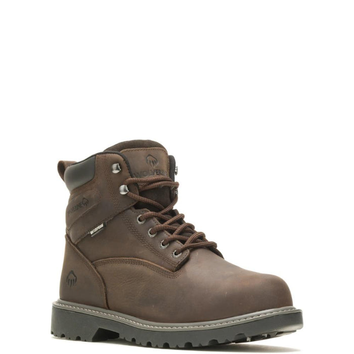 Wolverine® Men's Floorhand Met-Guard Waterproof Steel Toe 6" Boots - Dark Coffee - W231024