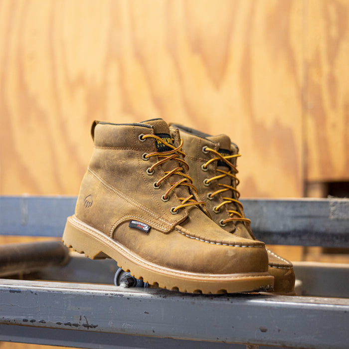 Wolverine® Men's Floorhand Moc Waterproof Steel Toe 6" Boots