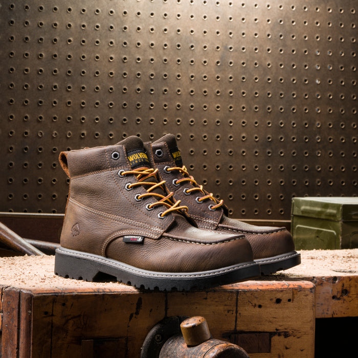 Wolverine® Men's Floorhand Moc Waterproof Steel Toe 6" Boots