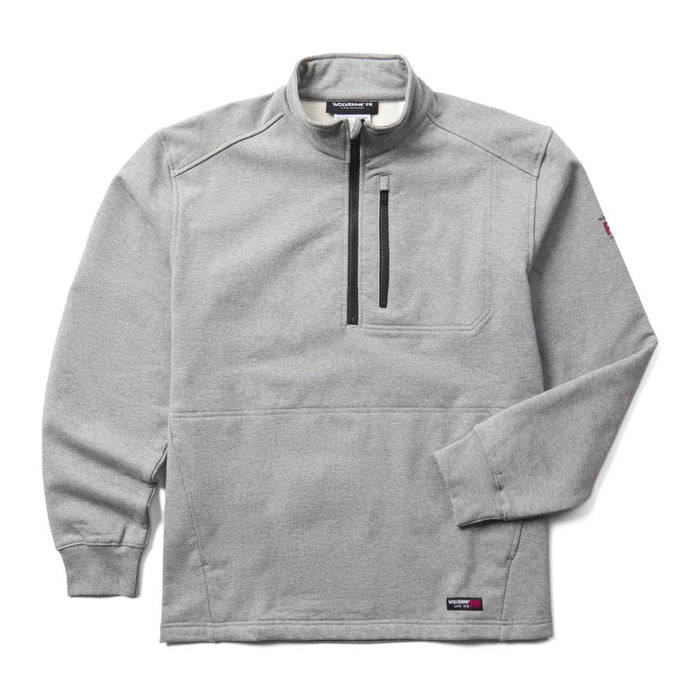 Wolverine® Men's FR Built Stretch Zip Fleece Mock Neck Sweatshirt