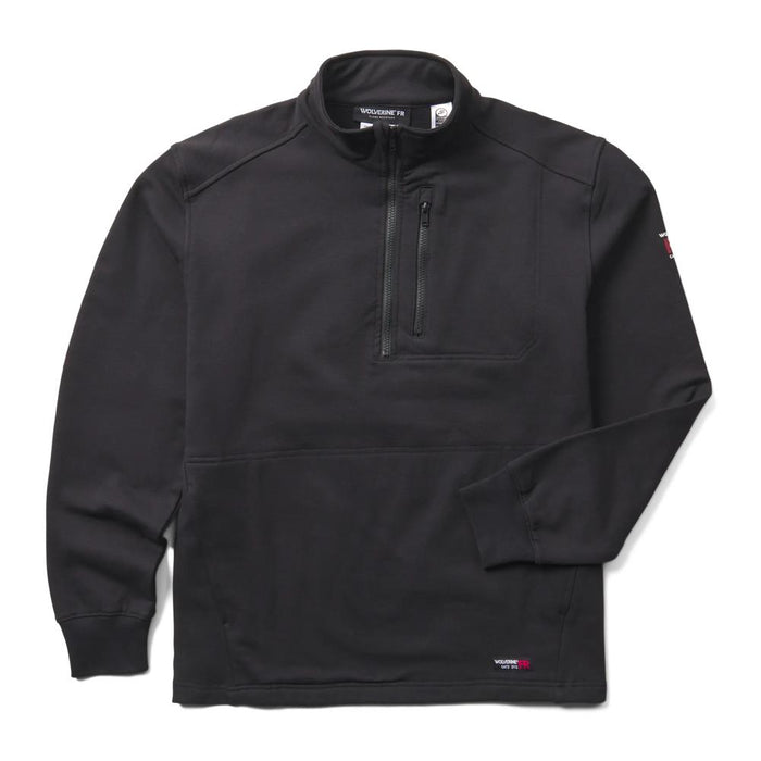 Wolverine® Men's FR Built Stretch Zip Fleece Mock Neck Sweatshirt