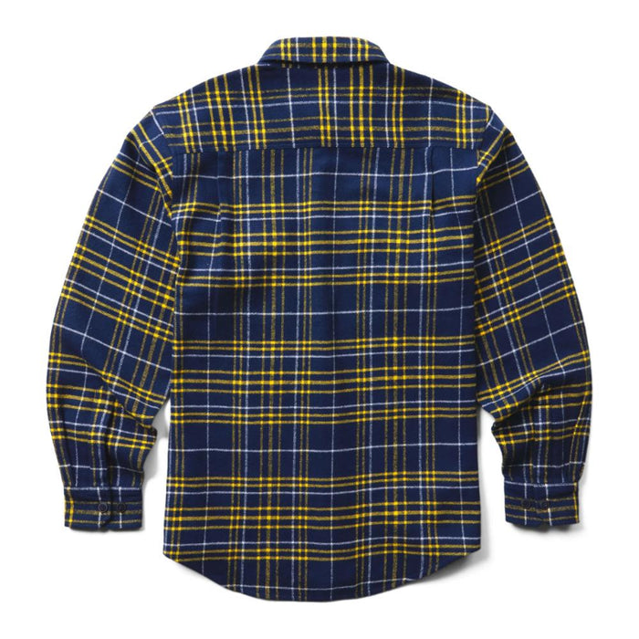 Wolverine® Men's Glacier Long Sleeve Cotton Flannel Shirt with Extended Tail