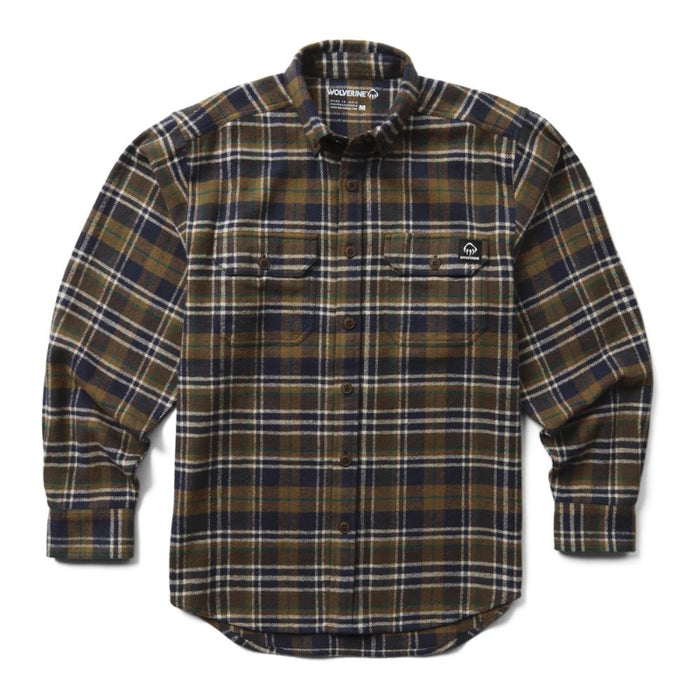 Wolverine® Men's Glacier Long Sleeve Cotton Flannel Shirt