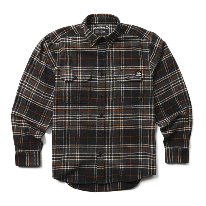 Wolverine® Men's Glacier Long Sleeve Cotton Flannel Shirt