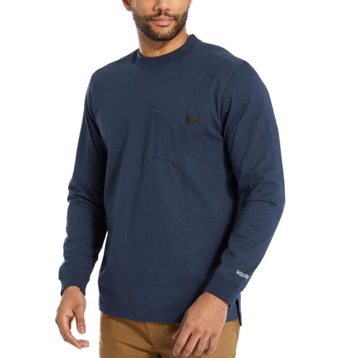 Wolverine® Men's Guardian Cotton™ Long Sleeve Tee with Extended Tail