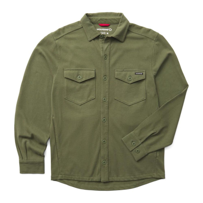 Wolverine® Men's Harbor Jersey Jac-Shirt with Button Closure