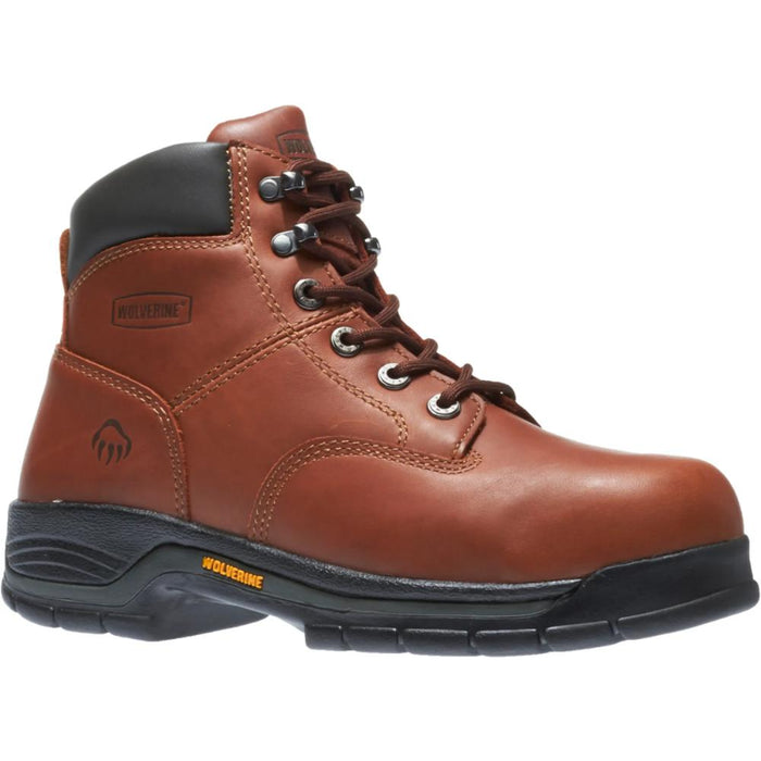 Wolverine® Men's Harrison Lace-Up & Slip Resistant  6" Work Boot - Brown - W04906