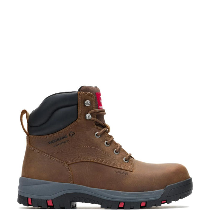 Wolverine® Men's Lightweight Waterproof Garret Steel Toe 6" Boots