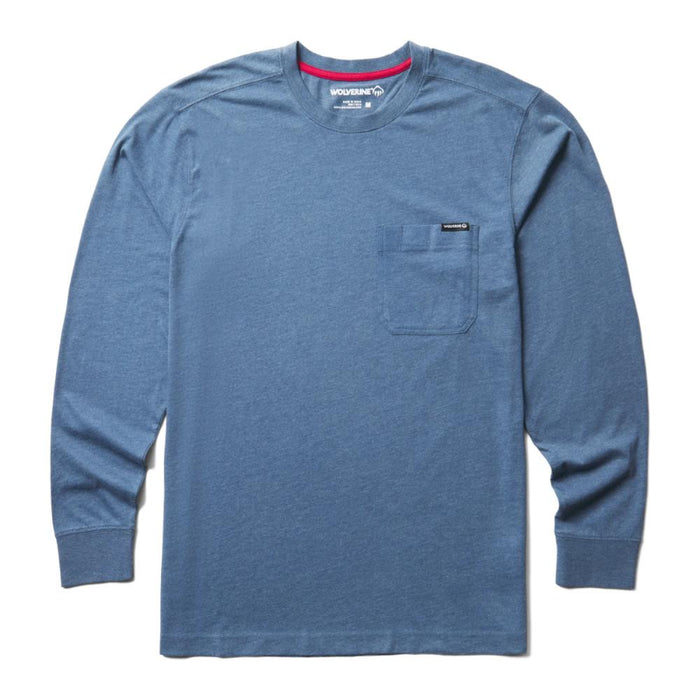 Wolverine® Men's Premium Cotton Classic Long Sleeve Pocket Tee