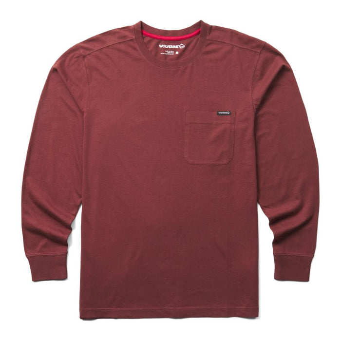 Wolverine® Men's Premium Cotton Classic Long Sleeve Pocket Tee