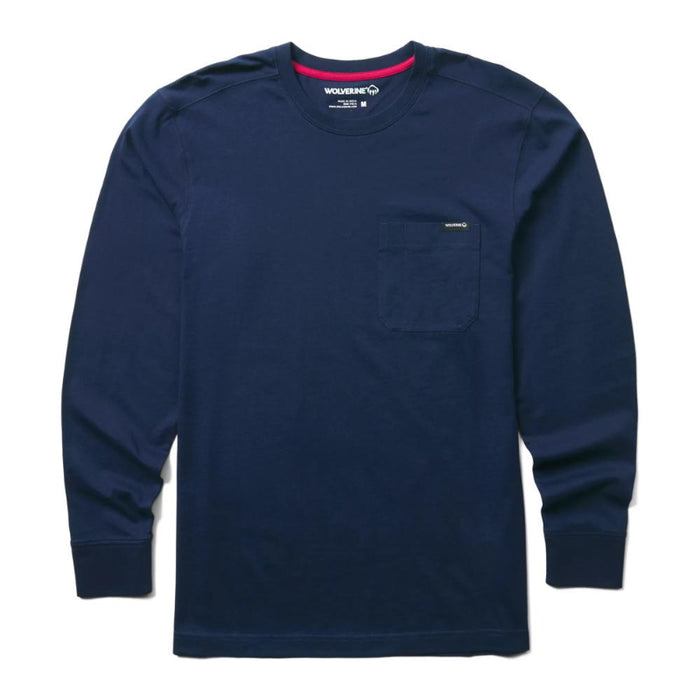 Wolverine® Men's Premium Cotton Classic Long Sleeve Pocket Tee