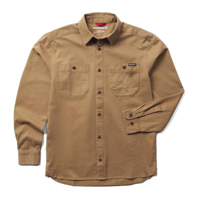Wolverine® Men's Prewashed Leland Twill Long Sleeve Work Shirt