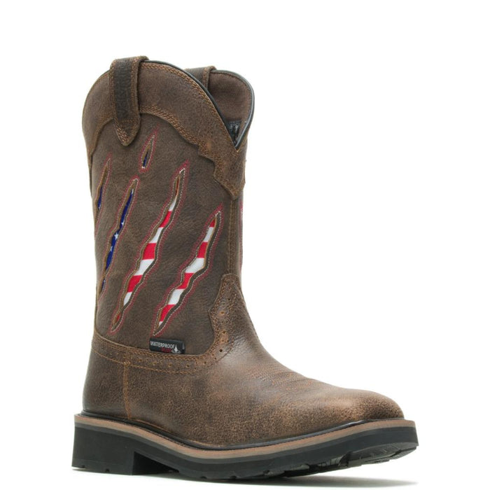 Wolverine® Men's Rancher Claw Steel Toe Wellington Boots - Flag/Brown - W201218