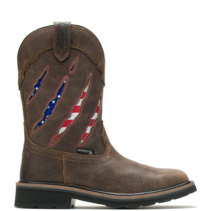 Wolverine® Men's Rancher Claw Steel Toe Wellington Boots - Flag/Brown - W201218