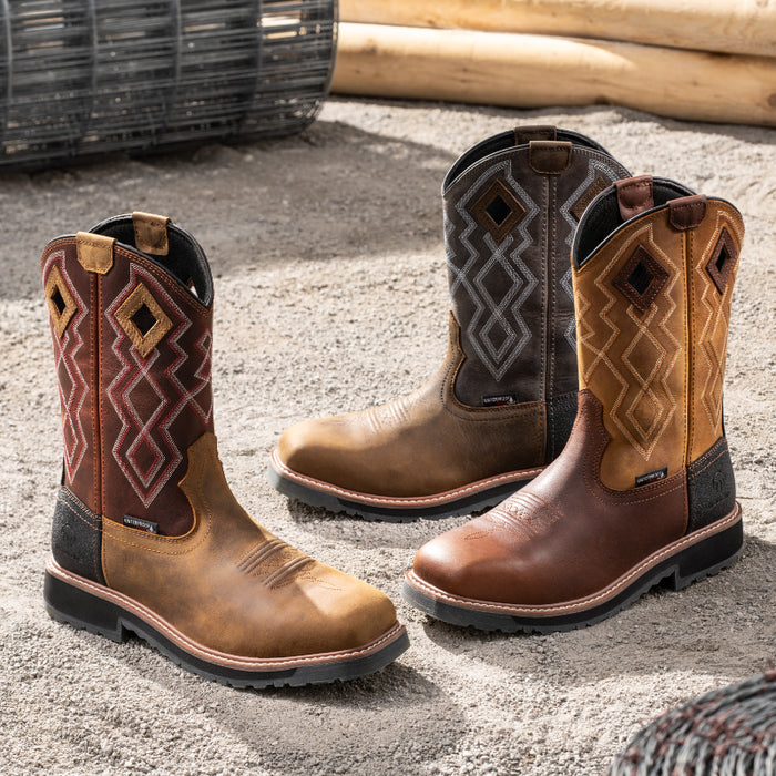 Wolverine® Men's Rancher Pro HyperRest™ Composite Toe Wellington Boots - Rust - W251014