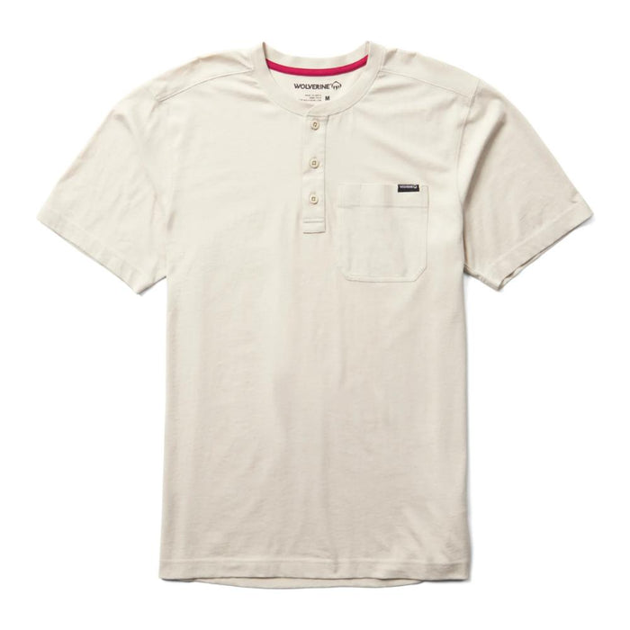 Wolverine® Men's Short Sleeve Henley with Chest Pocket Cotton Tee