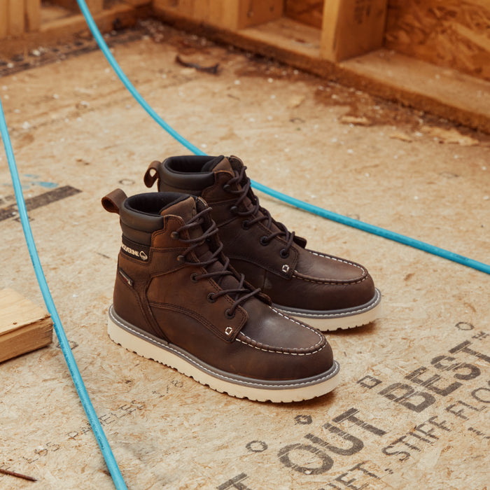 Wolverine® Men's Trade Wedge Waterproof & Lightweight Steel Toe 6" Boots