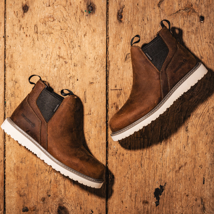 Wolverine® Men's Trade Wedge Waterproof Steel Toe Chelsea Boots - Sudan Brown - W231101