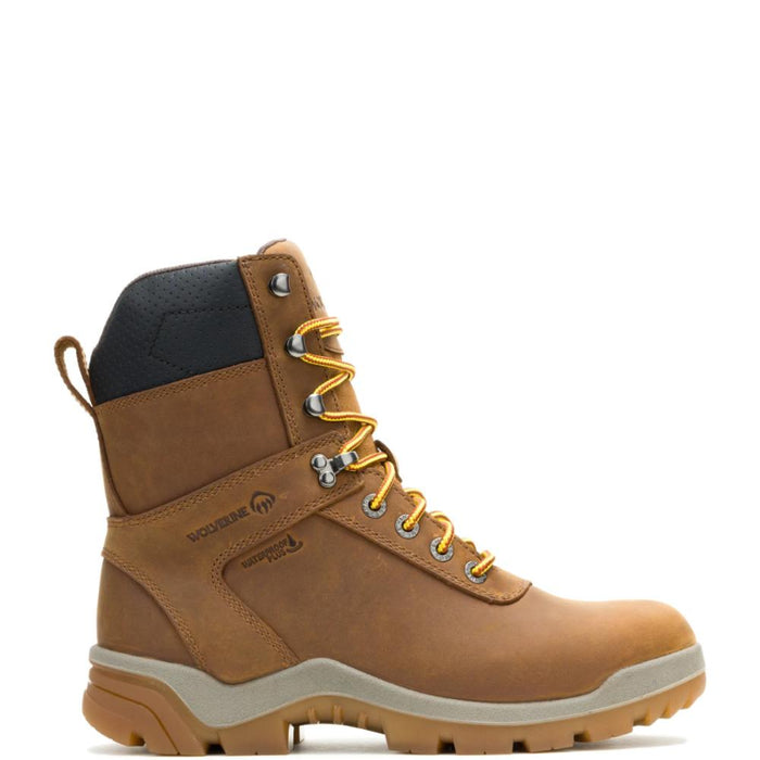 Wolverine® Men's Waterproof Vantage HyperRest™ Soft Toe 8" Boots - Dark Tan - W250065