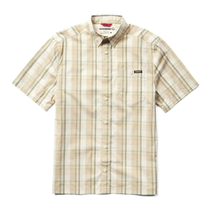 Wolverine® Men's Vented Back Plaid Short Sleeve Work Shirt